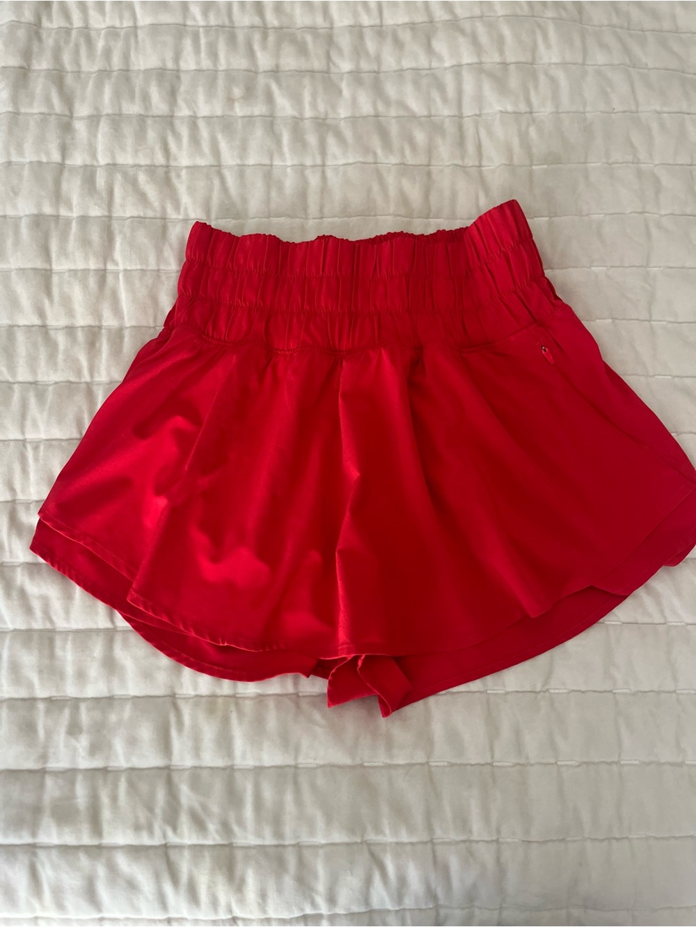 CRZ YOGA Red High-Waist Athletic Skort